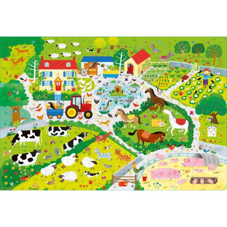 On The Farm &#8211; 300 Piece Jigsaw Puzzle &#038; Book