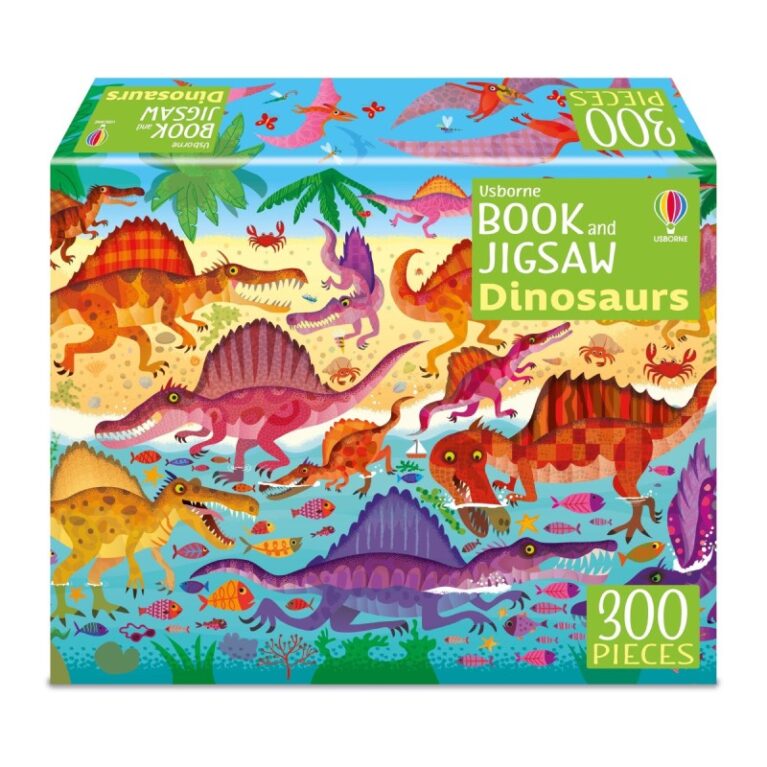 Dinosaurs &#8211; 300 Piece Jigsaw Puzzle &#038; Book
