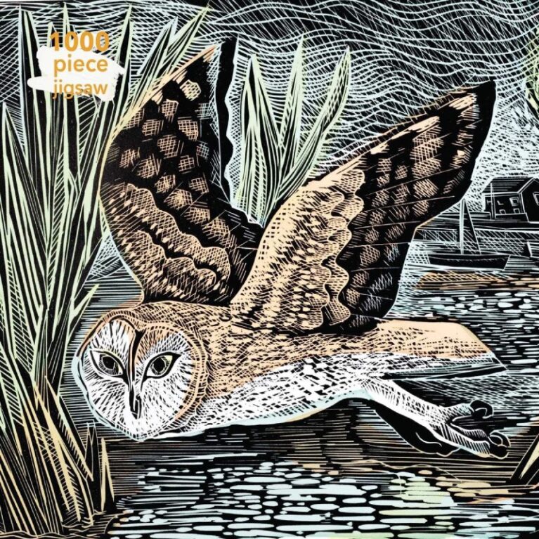 Marsh Owl By Angela Harding &#8211; 1000 Piece Jigsaw Puzzle