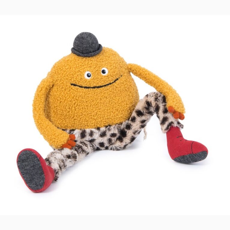 Mouni The Monster With Leopard Print Legs Soft Toy 0+