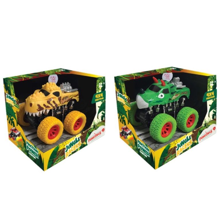 Jungle Racers Dinosaur 4&#215;4 Friction Truck / Car 3+
