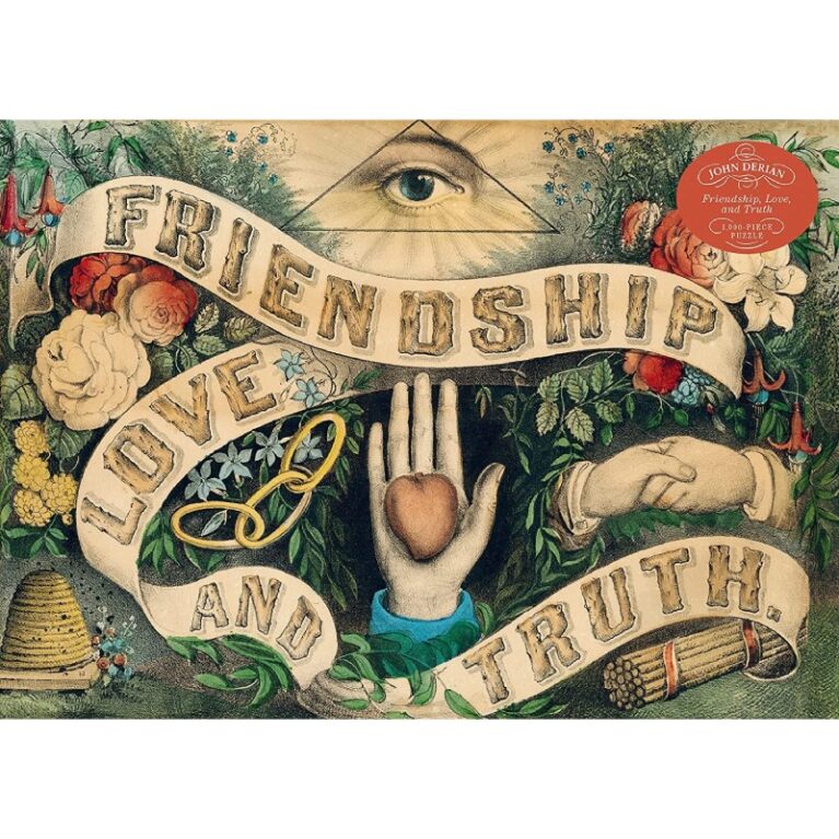 Friendship Truth Love By John Derian &#8211; 1000 Piece Jigsaw Puzzle