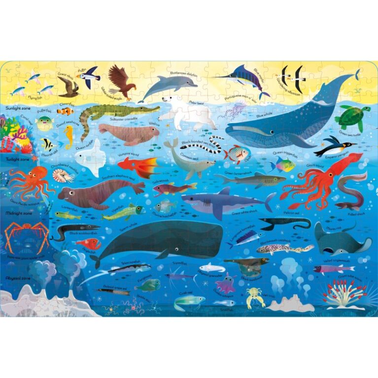 Oceans &#8211; 300 Piece Jigsaw Puzzle &#038; Book