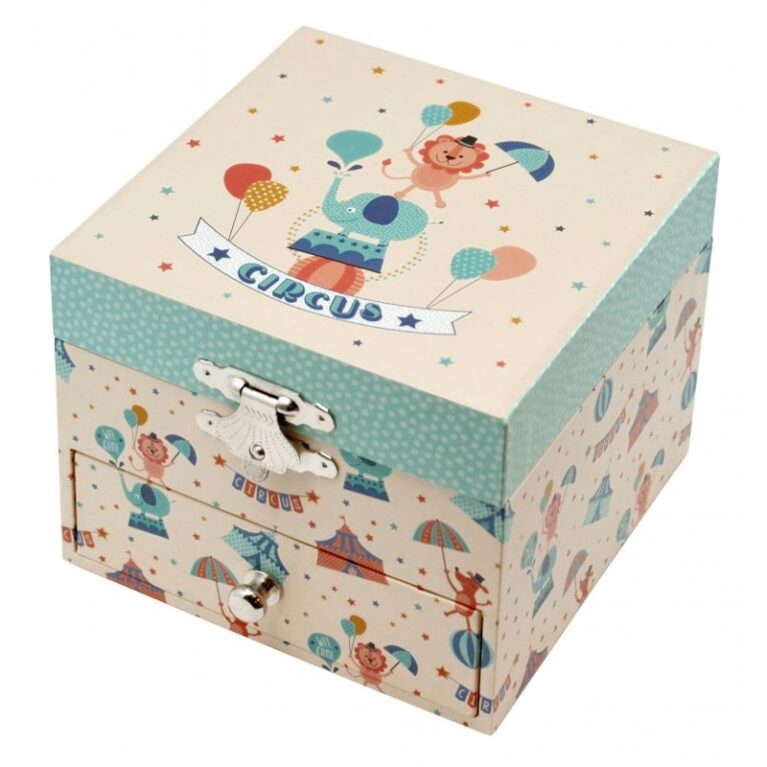 Glow In The Dark Circus Musical Jewellery Box With Drawer 3+