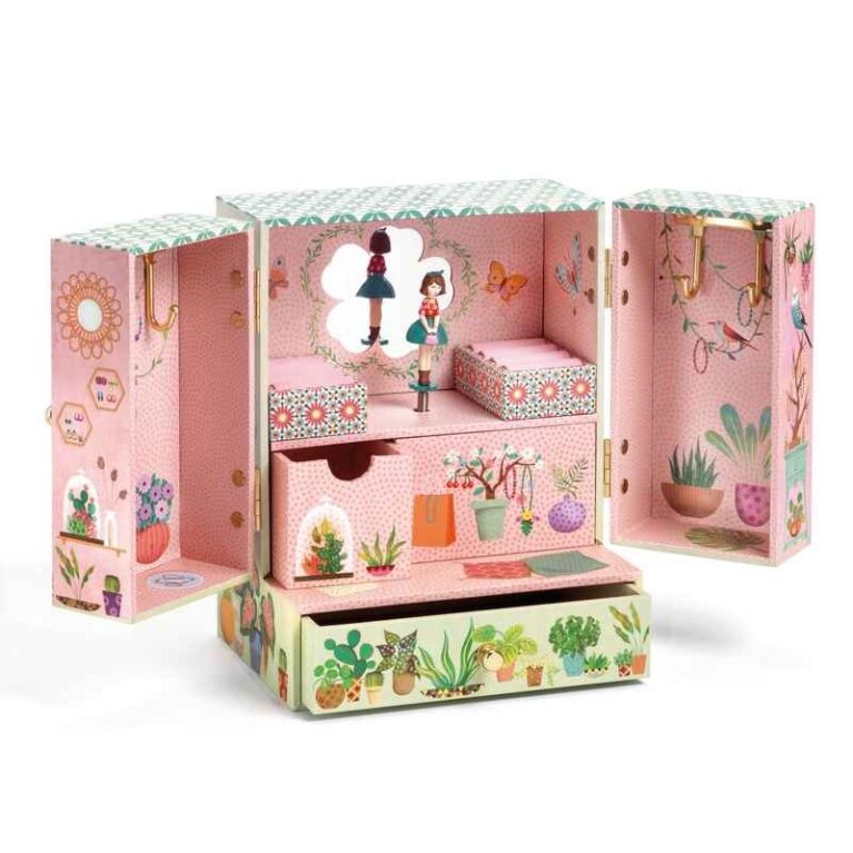Secret Garden Wardobe Musical Jewellery Box By Djeco